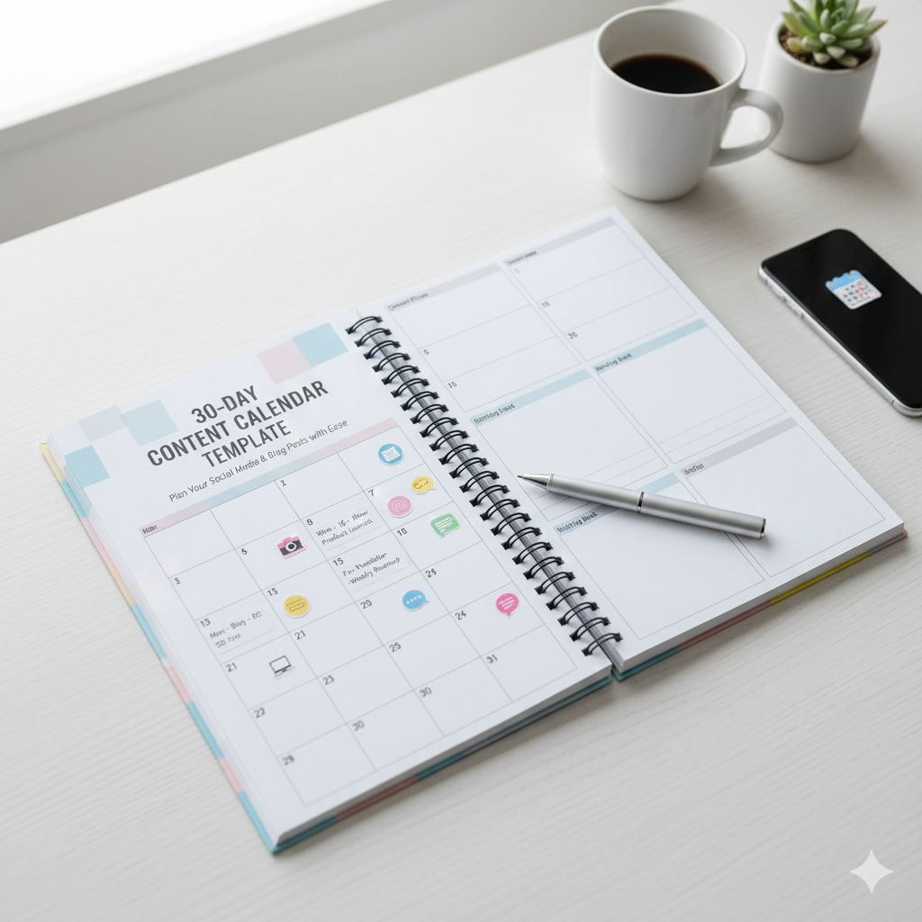 30-Day Content Calendar Template